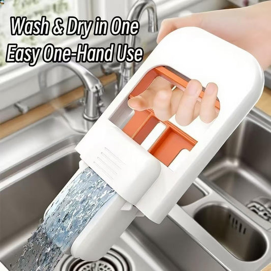 Foldable Desktop Mini Sponge Mop | Portable Wet & Dry Cleaning