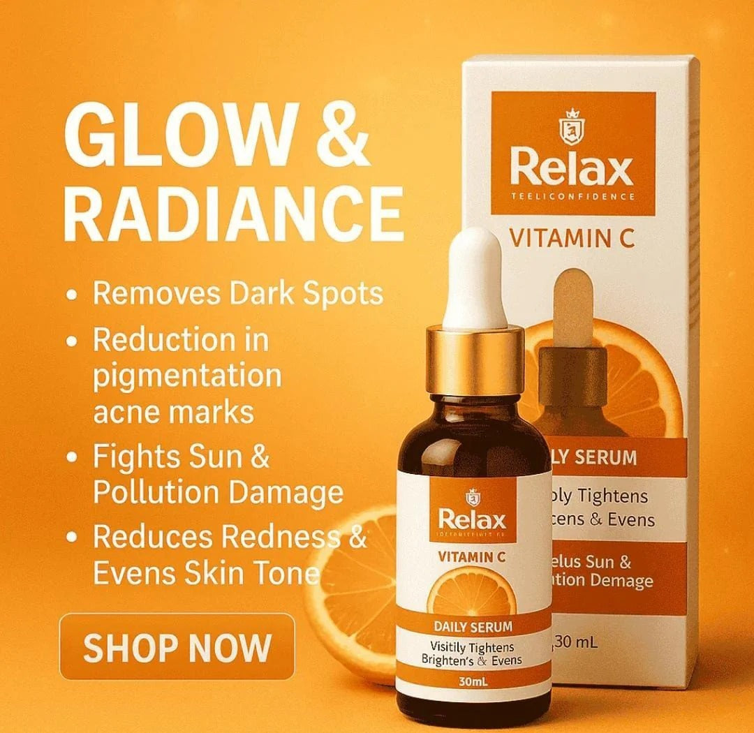 Relax Vitamin C Daily Serum - 30ml | Visibly Brightens, Evens Skin Tone